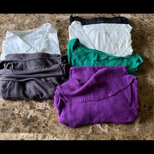 Lot of 6 Motherhood Maternity Shirts Size L